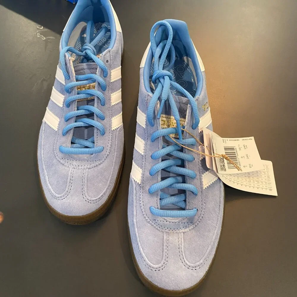 ADIDAS HANDBALL SPEZIAL EXCELLENT 6 1/2 LIGHT BLUE